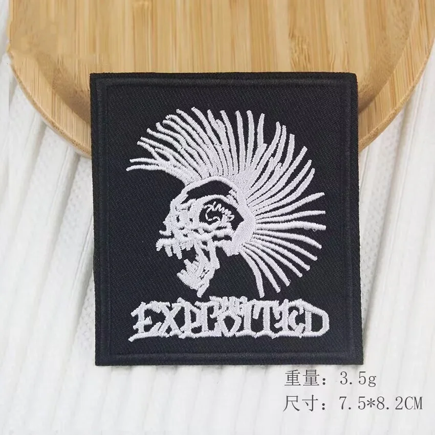 Rock N Roll Music Embroidered Iron-On Patch