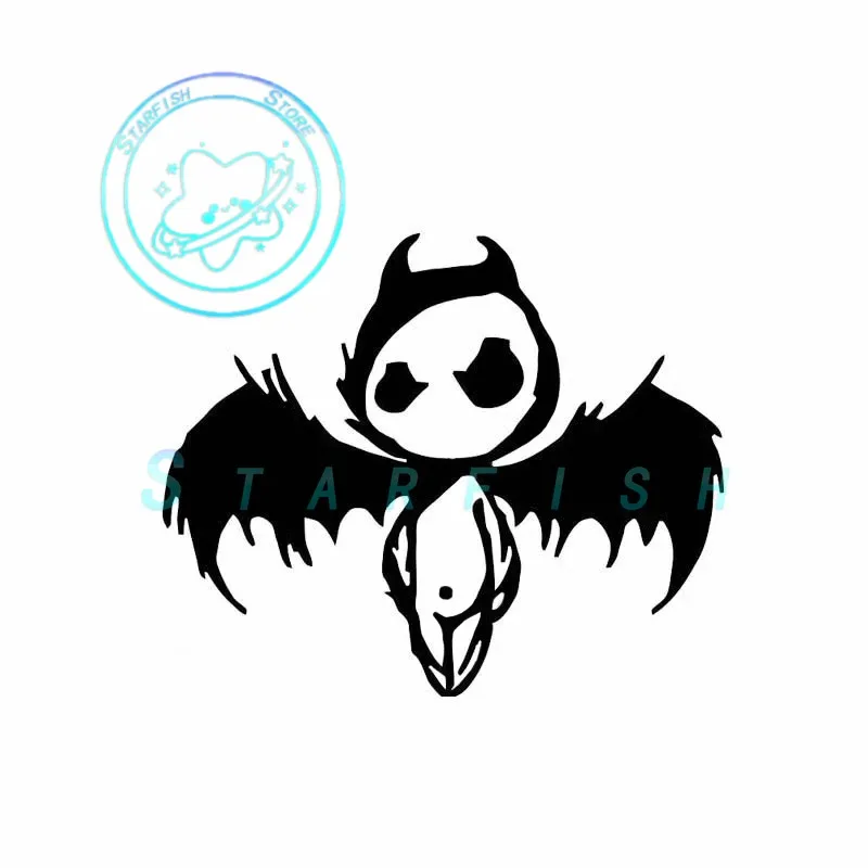 

Unfriendly Dark Angel Devil Covering Body Silhouette Cool Car Sticker PVC Material Waterproof and Sunscreen