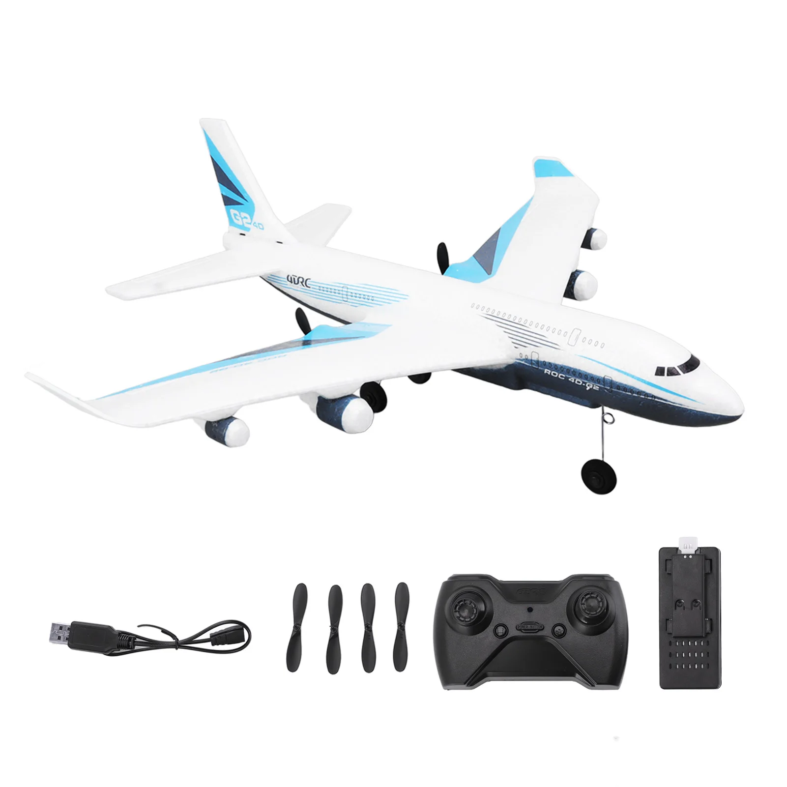 2.4g Avião De Controle Remoto 3.5 Canais Airbus Rc Planador Para  Adolescente - Aviões De Controle Remoto - AliExpress