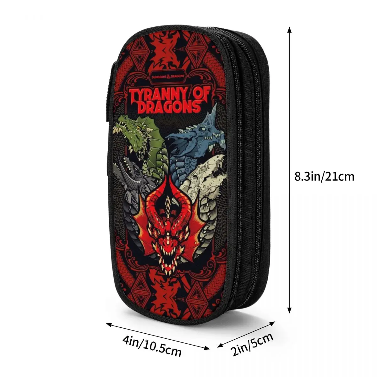 Dungeon And Dragon Game Fans Merch Pen Box Large-capacity Office Supplies Tyranny of Dragon Poster Pencil Bag Amazing Gift 3