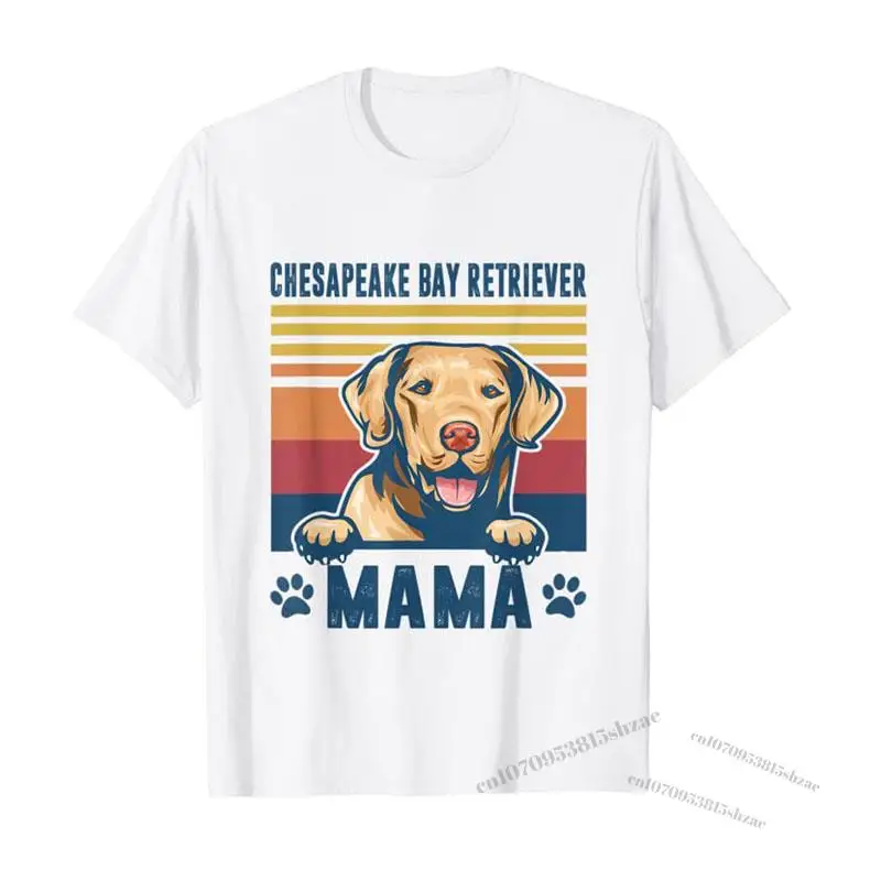 

Chesapeake Bay Retriever Mama Mother Retro Gifts Dog Mom T-Shirt Mother's Day Gift Idea Dogs Lover Clothes Cute Tee Tops