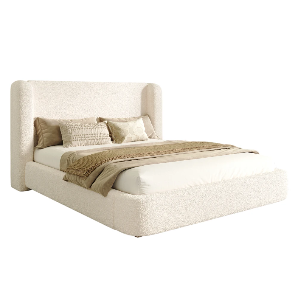 160 x 200 cm gepolstertes Bett, Doppelbett, hydraulisches Funktionsbett und großer Stauraum, gepolsterter Kopf, keine Matratze – Detail 10