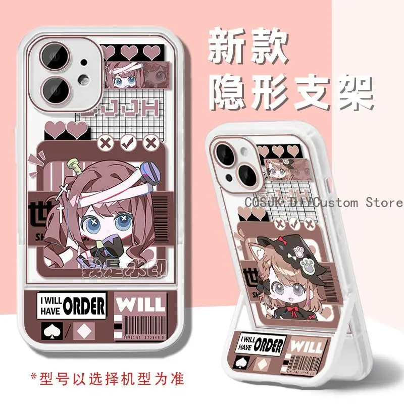Vivid Character Phone Case with Holder - Durable & Stylish Protective Gift