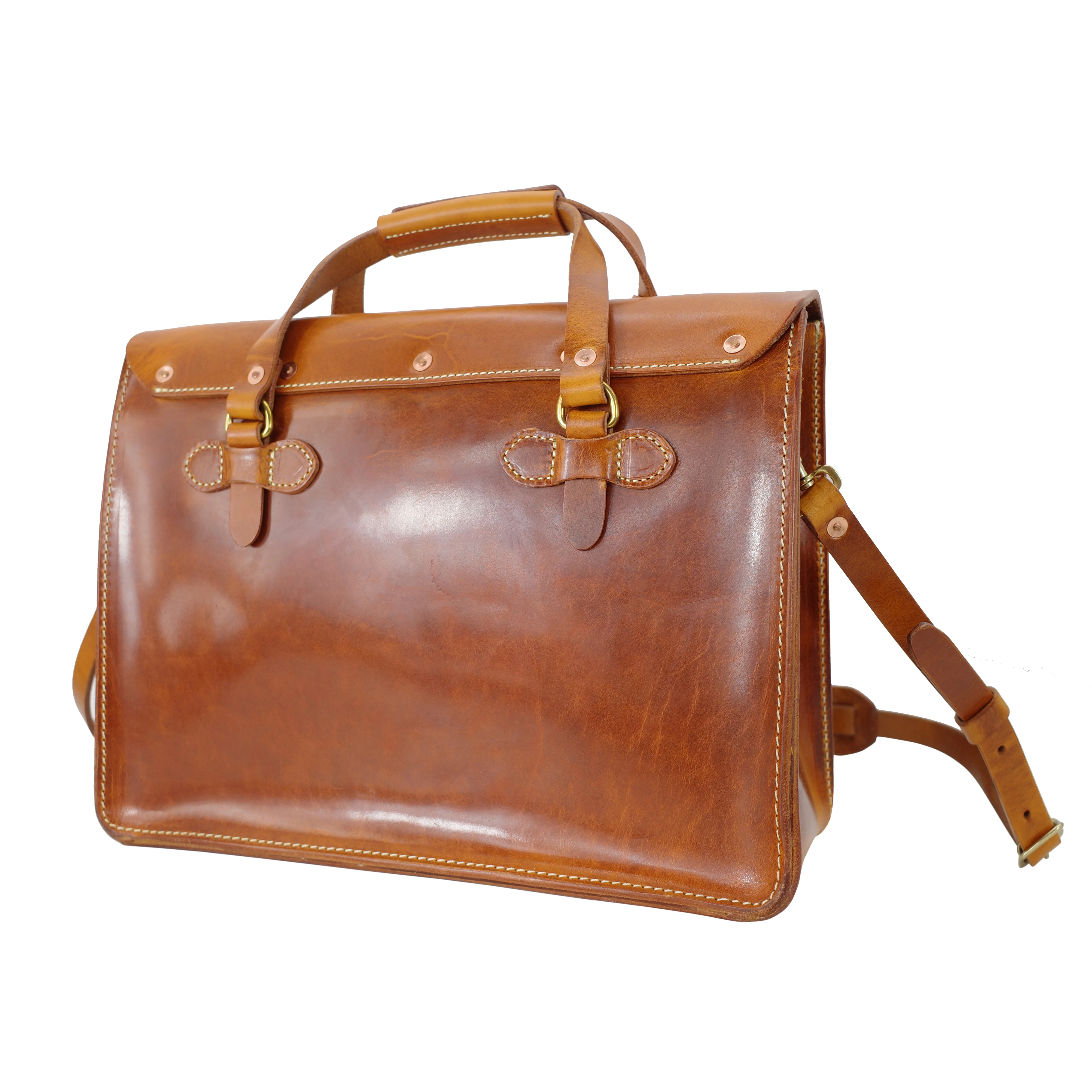 Hochwertige Herren-Aktentasche aus erstklassigem Rindsleder, Business-Vintage-Handtasche aus echtem Leder, Damen-Laptoptasche, Messenger-Tasche. – Detail 3