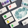Empty Mini Palette Portable White Night Solid Watercolor Storage Box Ins Fresh Solid Paint Box Travel Painting Art Supplies 2