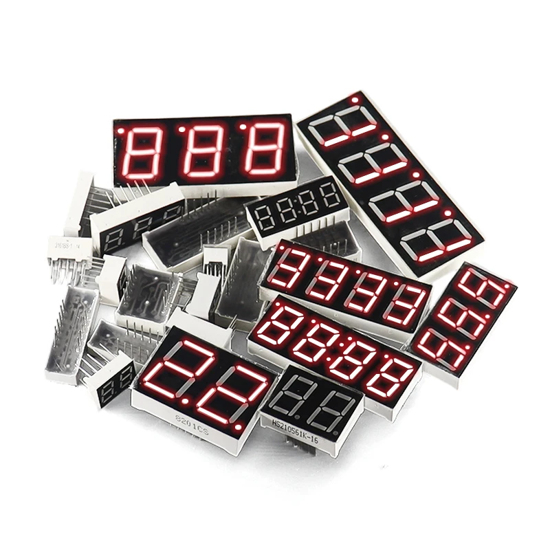 Display a tubo digitale a LED 0,28/0,36/0,4/0,56/0,8 pollici 1/2/3/4 bit 7 segmenti catodo comune/anodo rosso - Image 2
