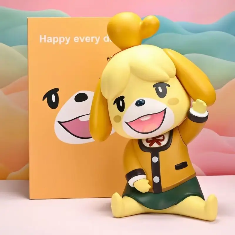 

34CM 1:1 Animal Crossing New Horizons Isabelle Anime Figurine Manga Statue PVC Action Figure Collectible Model Toys Ornaments