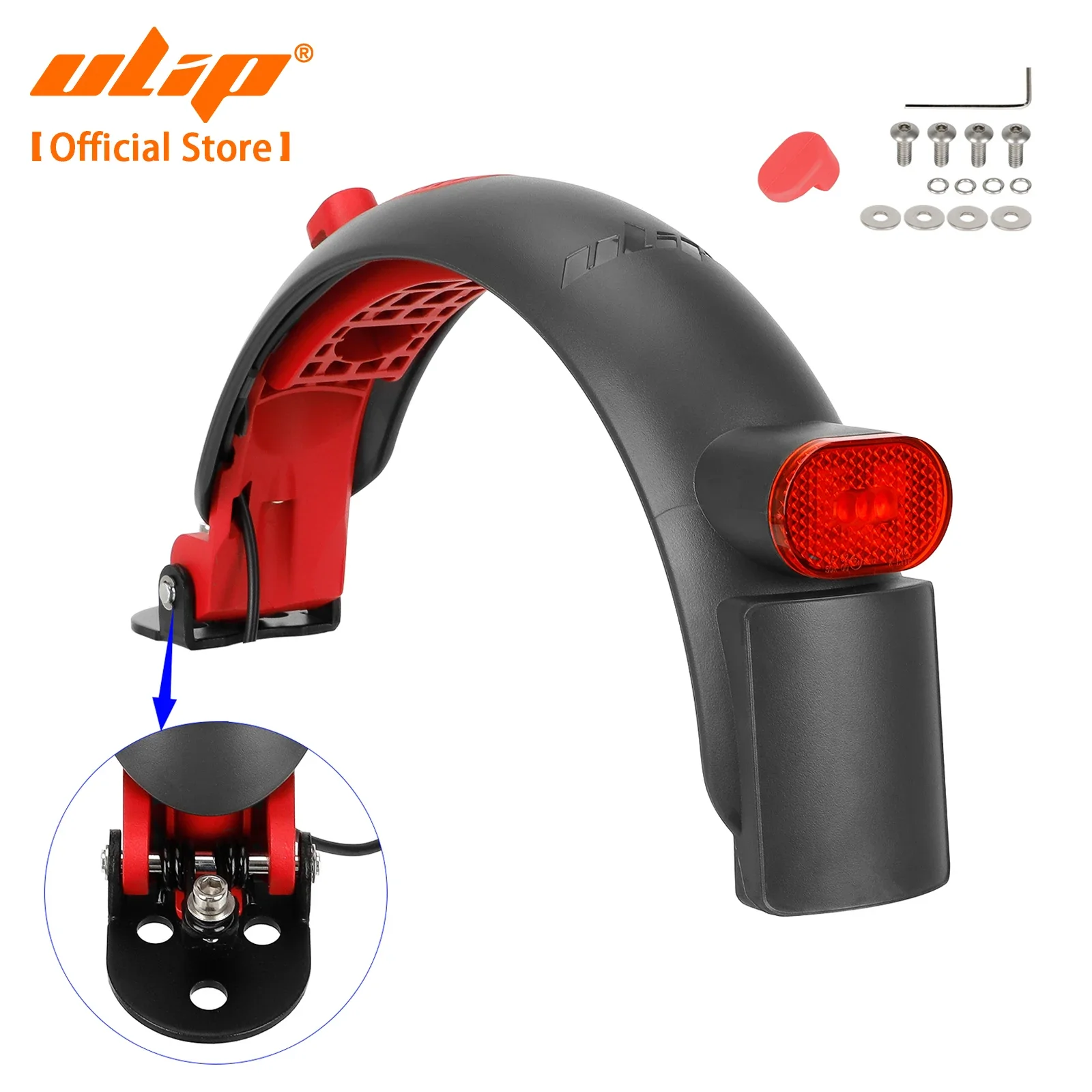 ULIP Metall-Heckfender für Xiaomi M365 Pro Pro2 1S Lite Mi 3 Elektroroller Hinterradschutz Kotflügel Skateboard-Zubehör