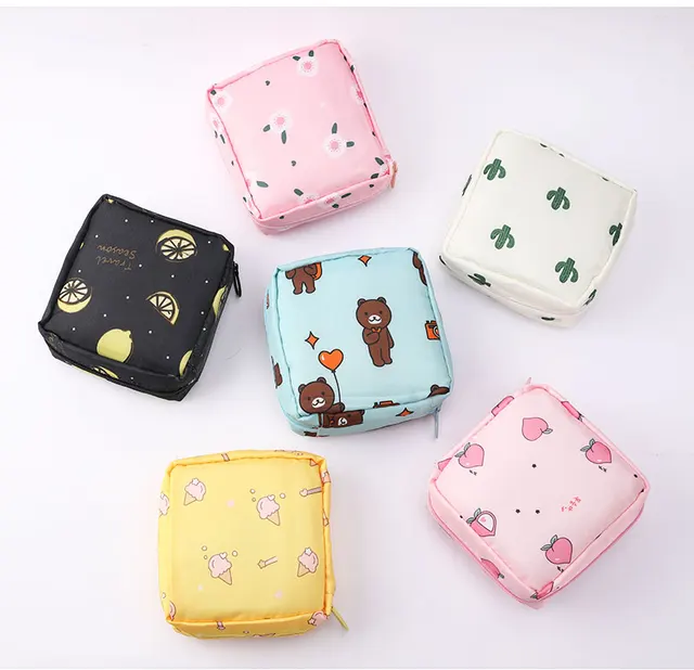 Napkin Storage Bag Sanitary Pad Pouch Amazon Portable Sanitary