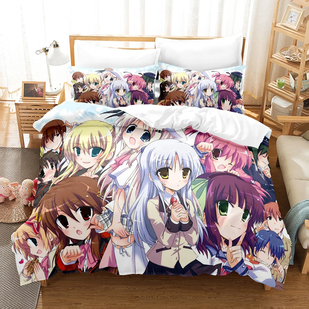

Fashion 3D The Little Busters 2/3pcs Bedding Sets Duvet Cover Set With Pillowcase Twin Full Queen King Bedclothes Bed Linen