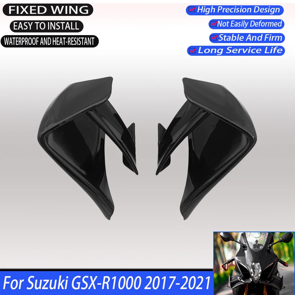 Motorcycle Aerodynamic Deflector Fixed Wing Suitable For Suzuki GSX-R1000-Side Wing Cover Accessories