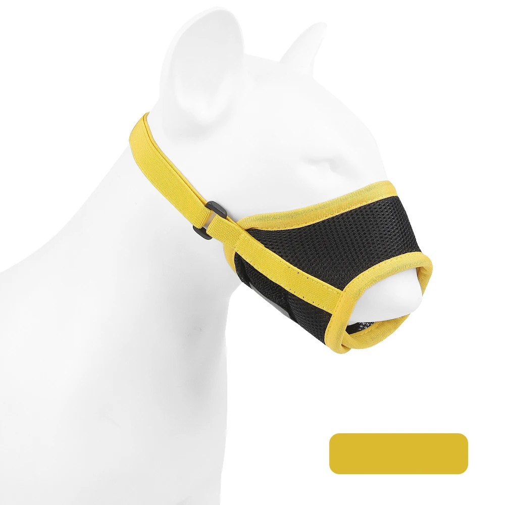 dog muzzle Dog Muzzle Puppy and Large Dog Anti Barking Adjustable Anti-biting Mesh Breathable Soft Pet Mouth Muzzles Straps Doggie Supplies