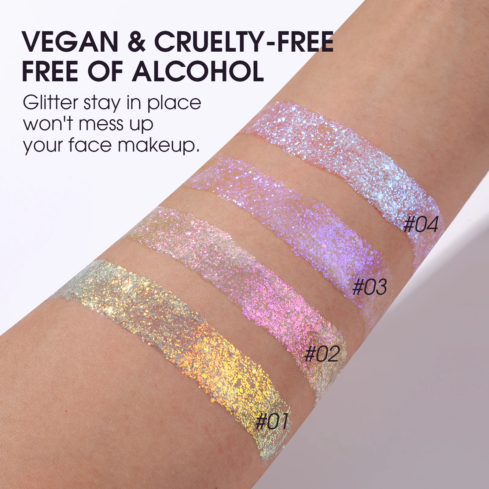 Face Body Eye Glitter Gel Eyeshadow Makeup Loose Chunky Glitter For Cosmetic Glitter sequins Eyeshadow 3