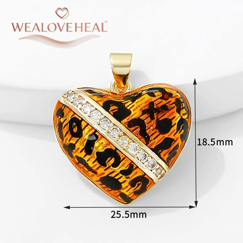 18K vergoldete runde Sonnen-Charms-Anhänger mit eingelegtem Zirkon, Herz/Kreuz/Engel-Anhänger für DIY-Halskette, Schmuckherstellung, Zubehör – Detail 17