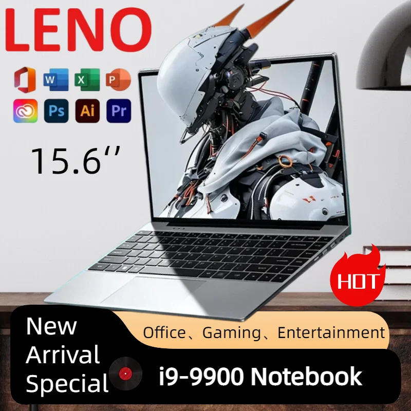 레노 고성능 게이밍 노트북 15.6인치 인텔 코어 i9 9900 32GB 램 1TB/2TB SSD 1080HD 울트라 슬림 윈도우 11 오피스