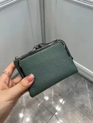 Women's Multifunctional Retro Genuine Leather Coin & Card Holder Wallet (Army Green)