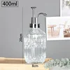 Press Nozzle Mouth Glass Bottle Hand Sanitizer Liquid Soap Solution Lotion Shower Gel Pump Bottle Nordic Bathroom Storage Bottle 5