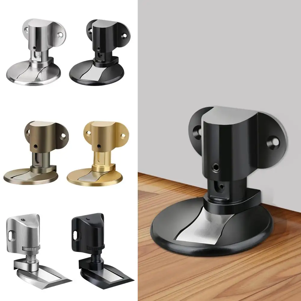 

Door Suction Without Punching Door Stopper Invisible Collision Adjustable Strong Furniture Protecting Anti Magnetic T1H4