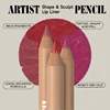 6pcs Face Secret Lip Liner Pencil Set,Ultra-Fine,Smooth Long Lasting Waterproof Matte Velvet,Brown Mixed Color 4