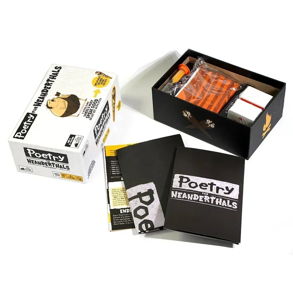 Poetry For Neanderthals Exploding Kittens Family Card Strategy Word Game board game