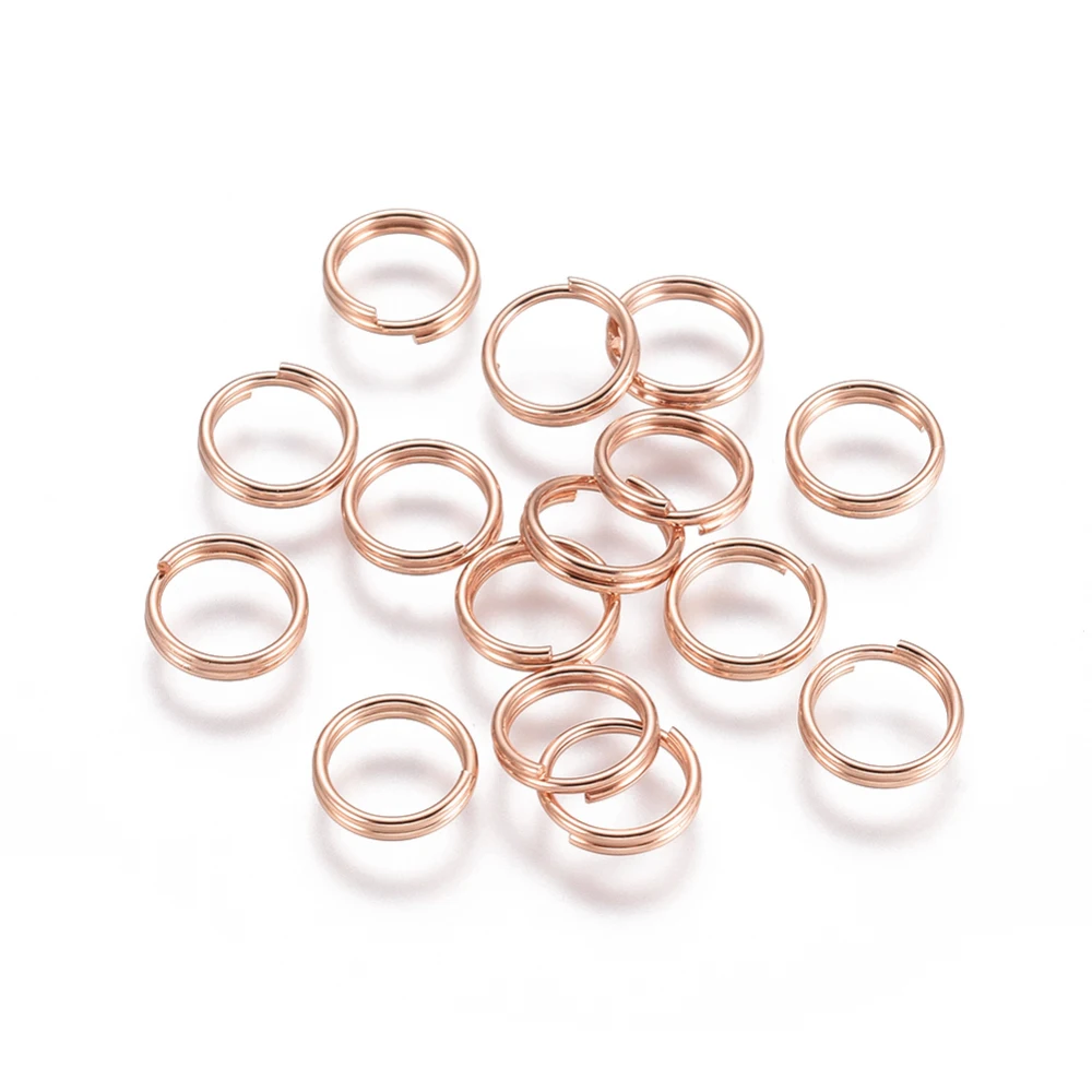 

20Pcs 304 Stainless Steel Split Rings 7x1.4mm Double Loops Jump Rings for Jewelry Making DIY Necklace Bracelet Accessories
