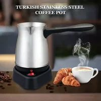 500ml Portable Coffee Machine Electric Turkish Greek Coffee Maker Stainless Steel Machine Moka Pot Coffee Maker 1