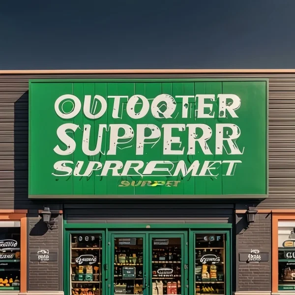 Outdoor Supermarket Store