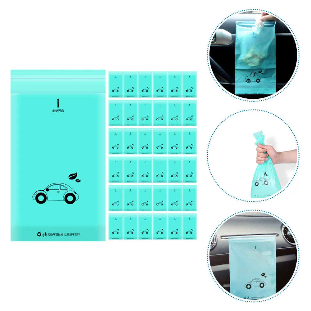 50Pcs Disposable Vomit Bags Self Adhesive Car Airplane Cleaning Wastes Storage