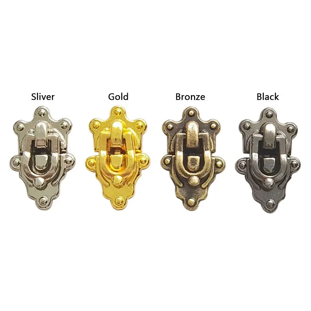 5pcs High Quality Mini Metal Crafts Lock 4 Colors DIY Manual Luggage Trunk Lock Doll Accessories