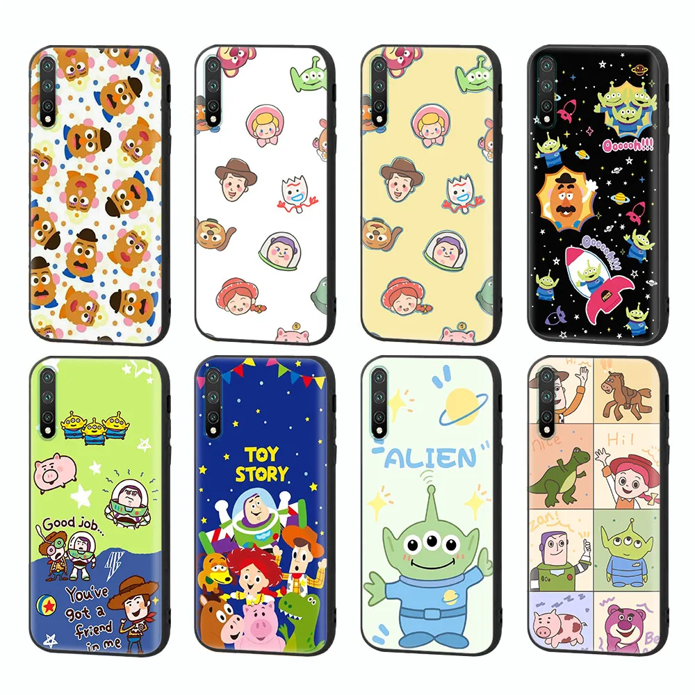 Toy Story Custodia Morbida Nera Per Samsung Galaxy S7 Edge J2 Prime J4 Core J5 Plus J7 Duo J8 Pro