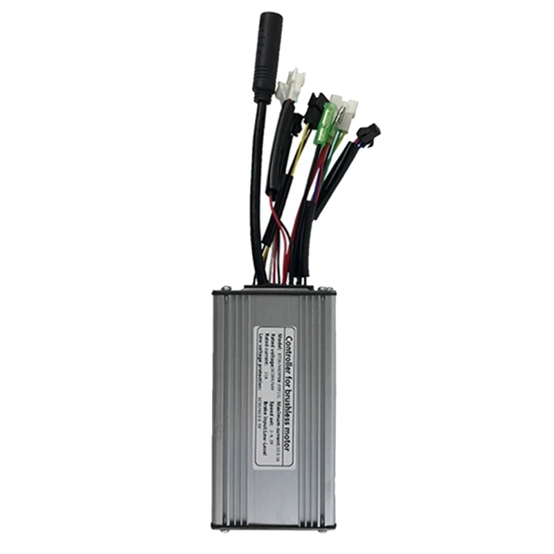 

Electric Bicycle KT-22A Controller 36V/48V 9 Tubes Square Wave SM Connector Controller Replacement With Double Headed Light Line