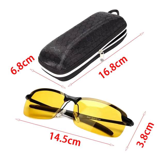Driving Sunglasses Eyewear Sun Protection Shades Sports Sunglasses with Hard Case for Golf Cycling Outdoor Motorcycle Walking