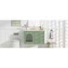 30x18x19.6 Inches Elegant Floating Bathroom Vanity Sink and Cabinet Combo - 1 Door and 2 Drawers 4