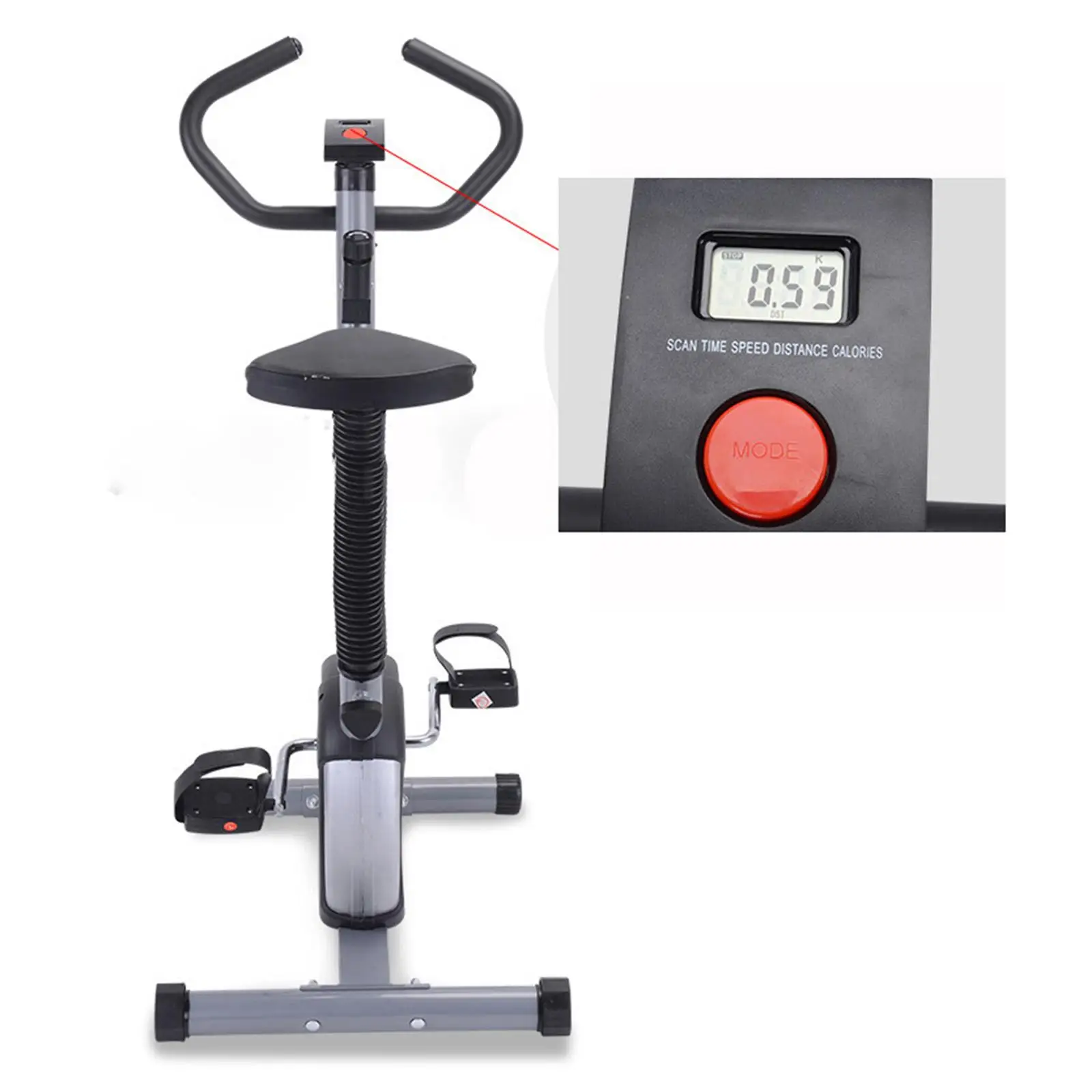 Compteur De Vitesse Pour Vélo D'exercice / Vélo Stationnaire - Moniteur LCD - Mesure Temps, Vitesse, Distance, Calories, Fréquence Cardiaque