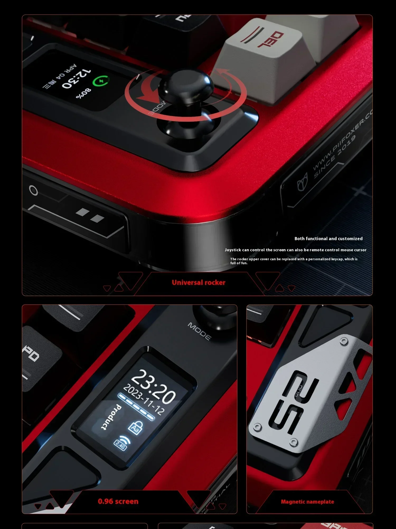 Piifox WALKER75 Magnetic Switch Keyboard Aluminium Alloy