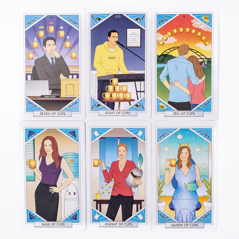 The Unofficial Office Tarot Deck 78 Cards 10.3x6cm For Family Party High Quality Fortune Telling Divination  Board Playing Games 5