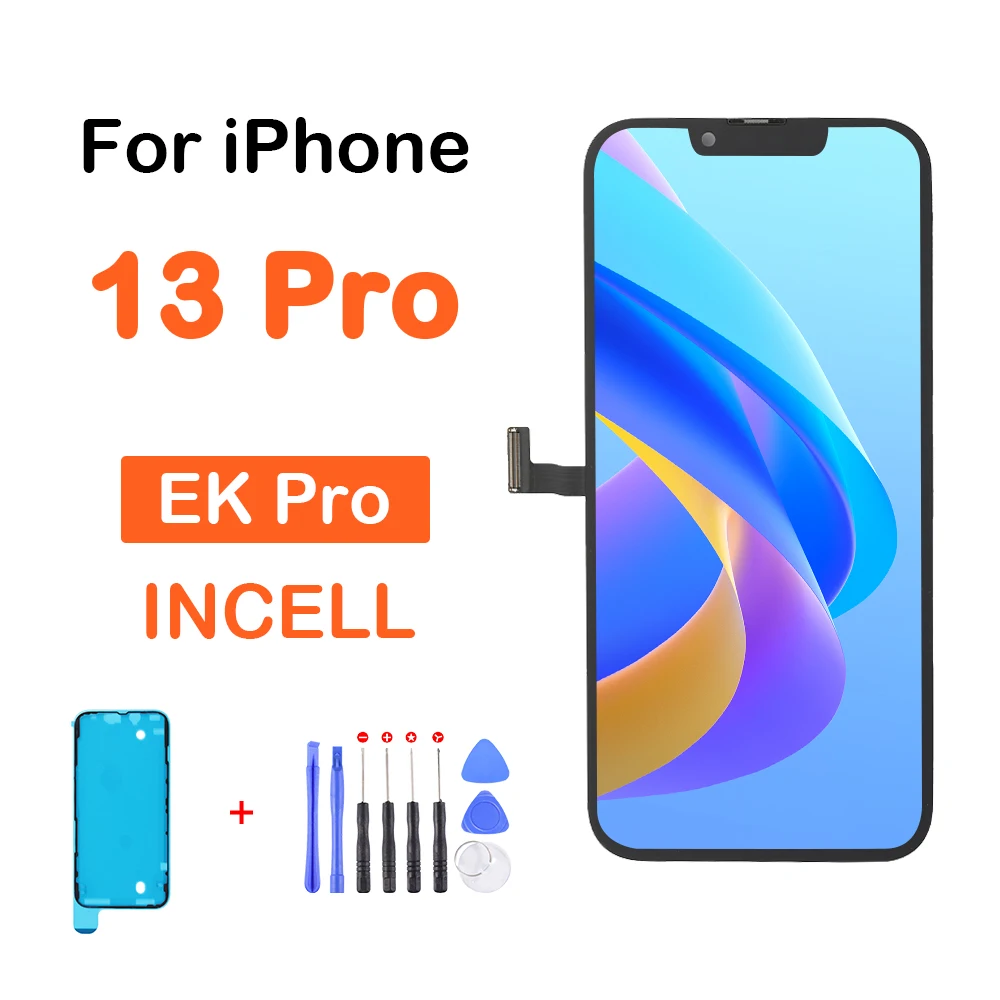 

Newest EK Pro Incell For iPhone 13 Pro LCD Display With 3D Touch Screen Digitizer Replacement Assembly Parts Support True Tone