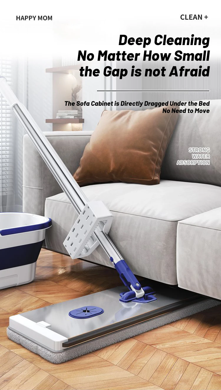 Hands Free Folding Bucket Mop Set