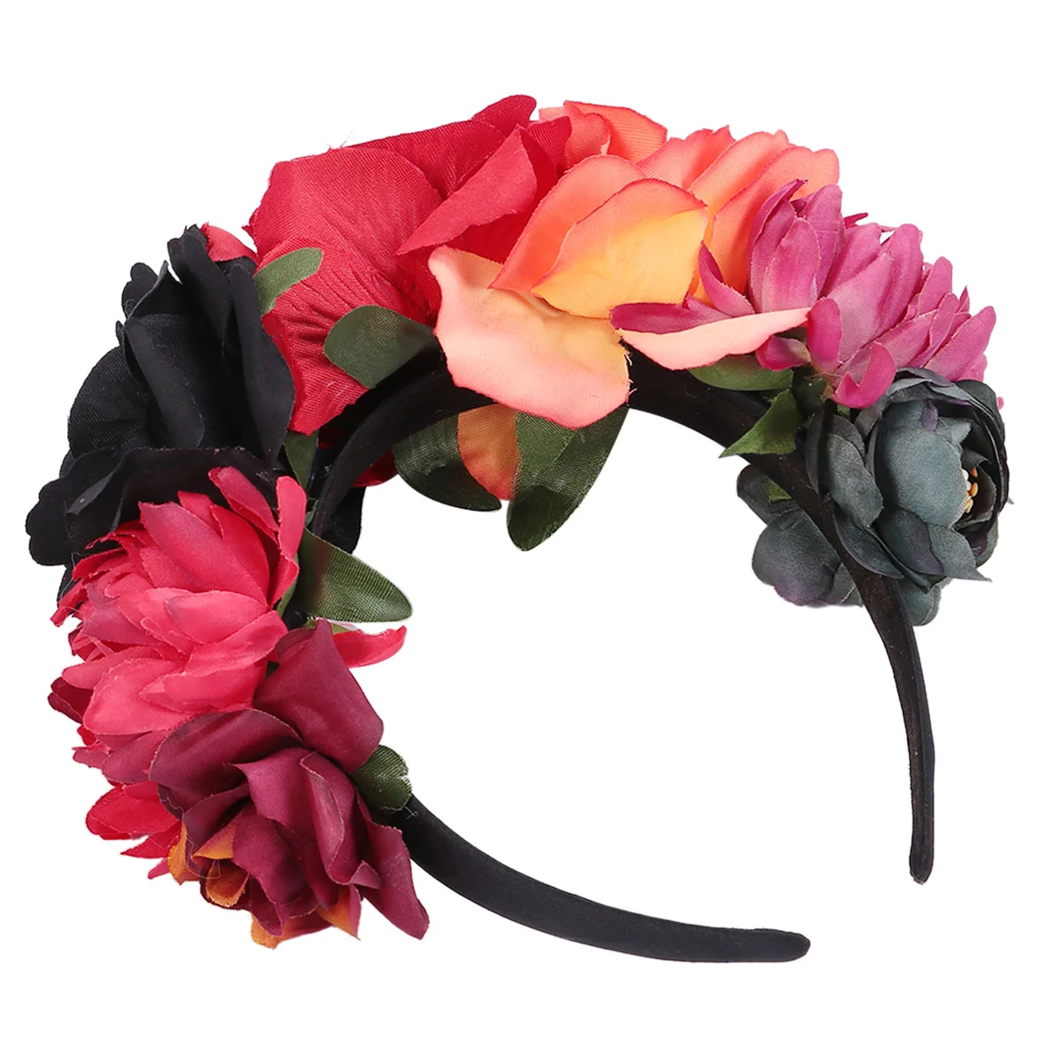 

Halloween Headbands Rose Flower Hair Bands Headdress for Halloween Parties Festive Headwear Accessories Hair Hoop Headpiece