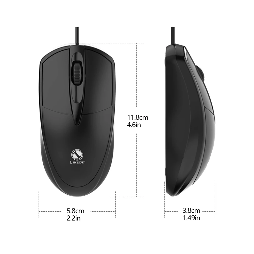301 Wired Optical Mouse Universal USB Optical Engine Mouse Office Gaming Desktop Laptop Business Computer Peripherals