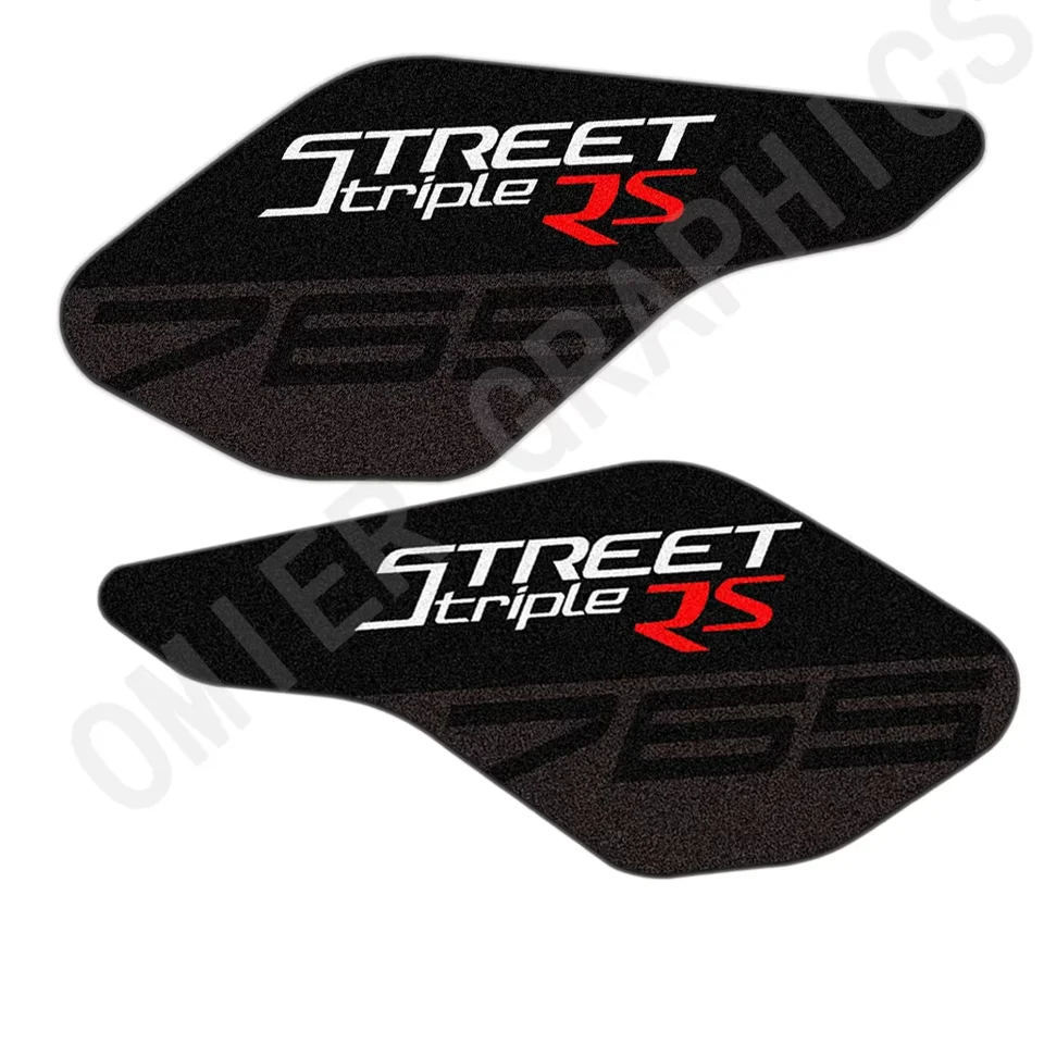 Tank Pad Aufkleber Für Triumph Street Triple & Daytona - Knie Fisch Knochen Design