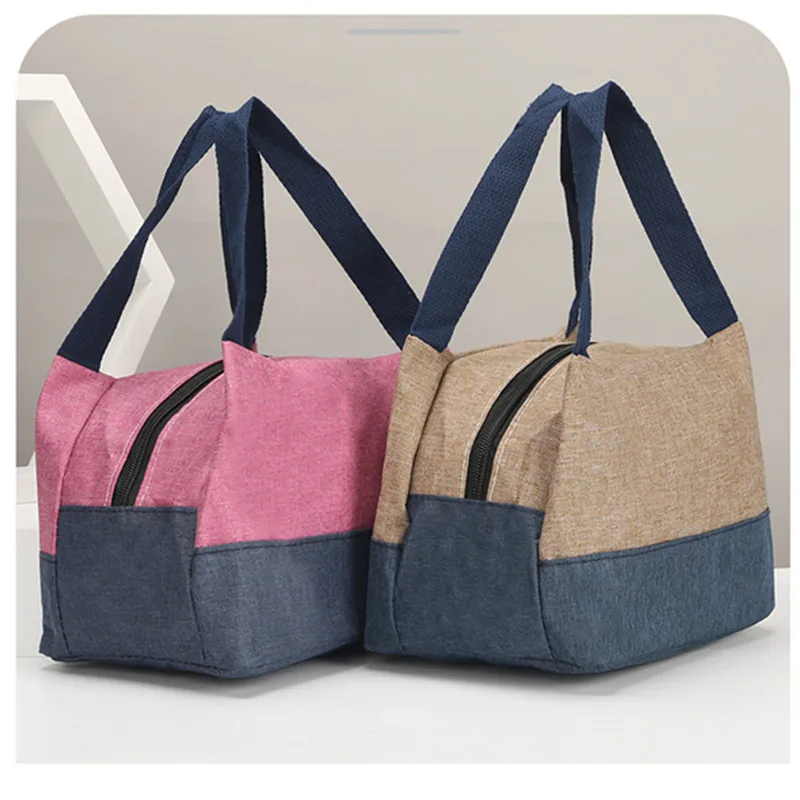 Camping Picnic Bag Lunch Bag Portable Large Capacity Travel Tote Carry Bento Box Food Drink Storage Women's Casual Handbag