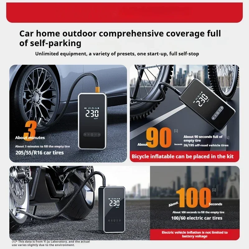 Portable Air Compressor Wireless Air Pump Inflator for Car Motorcycle Bicycle Electric Tire Portable Inflator Pump air pump electric tire inflator air compressor pump air compressor tire inflator inflatable pump
