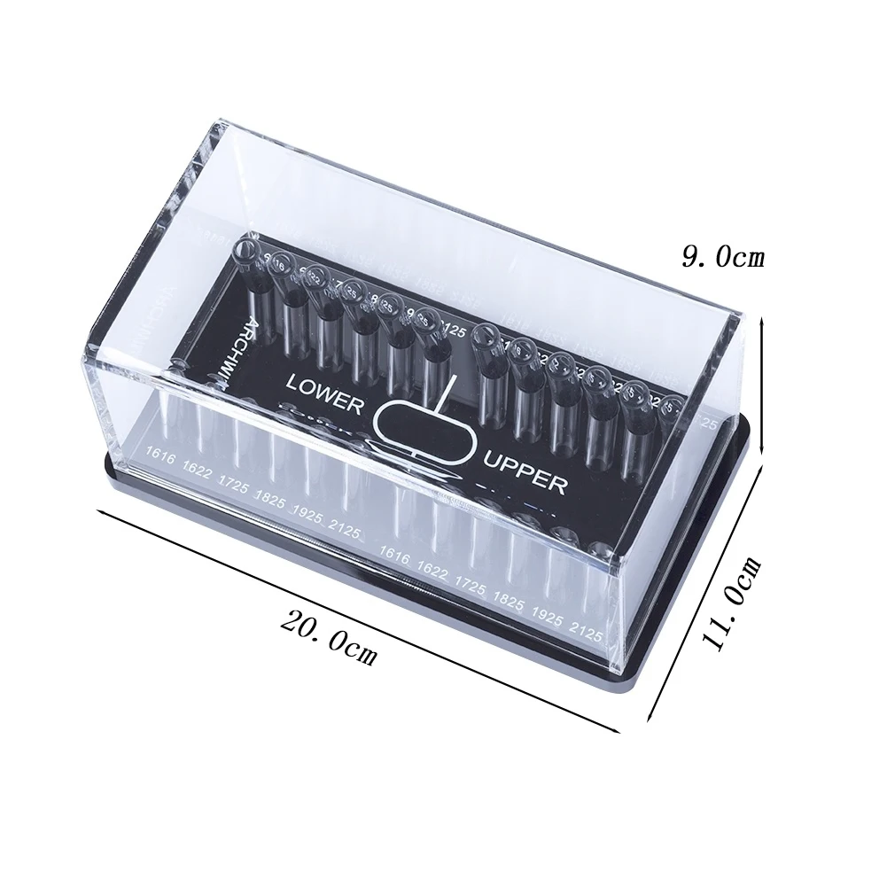 

Dental Acrylic Archwire Organizer Holder Round/Rectangular Orthodontic Arch Wire Dispenser Placing Case Dentistry Storage Box