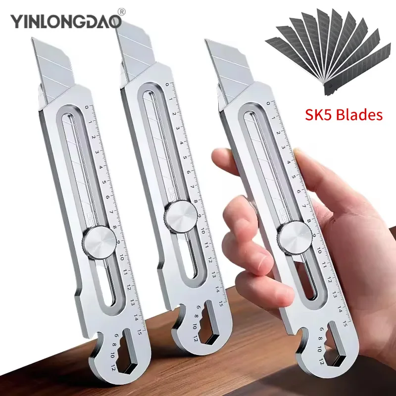 6-in-1-Multifunction-Stainless-Steel-Utility-Knife-Tail-Break-Design ...