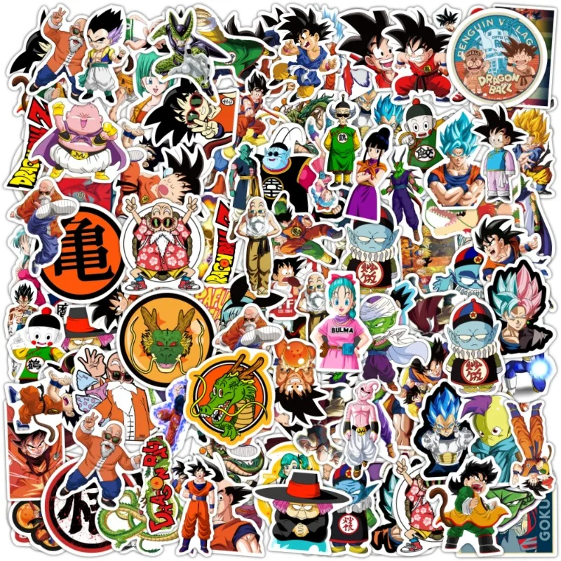 100 Stück Anime Dragon Ball Aufkleber für Kinder Graffiti Skateboard Laptop Wasserflasche Motorrad Cartoon Aufkleber Spielzeug Aufkleber – Detail 3