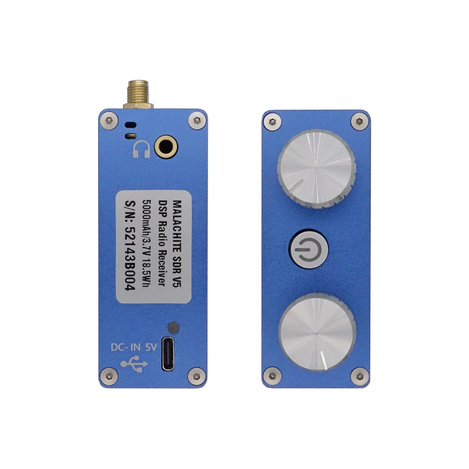 Malahit DSP SDR 受信機 10k〜1999MHZ 広帯域 1.10D Malachite Malahit DSP SDR Radio Receiver V5 5000mAh AM CW
