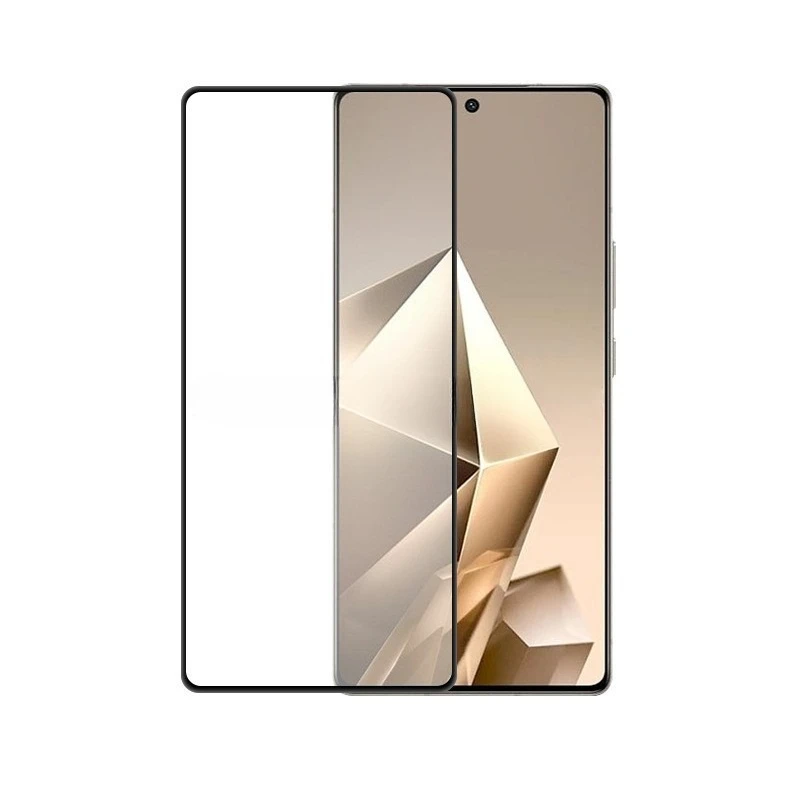 Black Edge Clear Tempered Glass Screen Protector - Premium Front Film