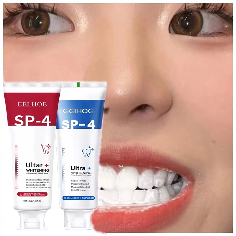 

120 г, пробиотическая зубная паста SP-4, Восстанавливающее Средство Для кариес, удаление зубного налета, удаление желтого вещества, продукт для ухода за свежим дыханием и полостью рта