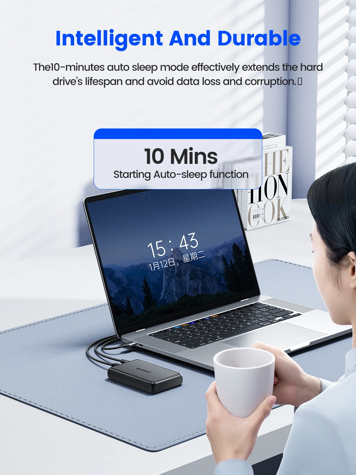 Hard Drive Enclosure ORICO 3.5" Type-C Hard Drive Enclosure 5Gbps SATA to USB3.0 USB3.1 HDD Case SSD HDD PC Laptop Metal+ABS Heat Dissipation